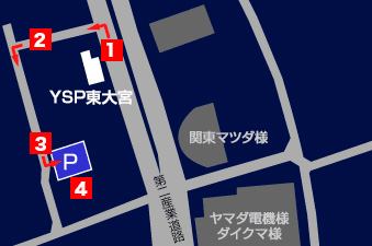 YSP東大宮の補足地図